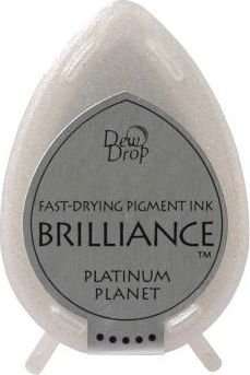 Tsukineko Brilliance Dew Drop Ink Pad - Platinum Planet