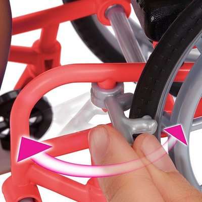 Barbie Fashionistas Doll with Wheelchair - Colourful Striped Dress (Brunette Hair)(No.166)