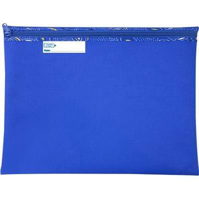 Bantex Book Bag with Zip (Landscape)(Blue)