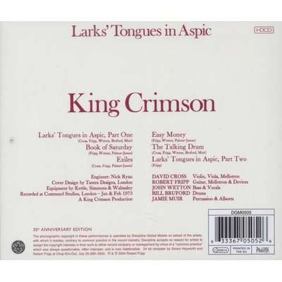 Larks Tongues In Aspic (CD)