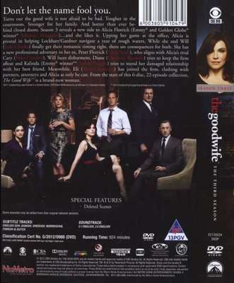 The Good Wife - Season 3 (DVD, Boxed set)