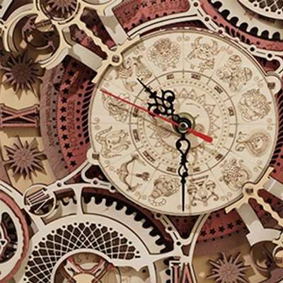 Robotime ROKR Time Art Zodiac Wall Clock (168 Pieces)