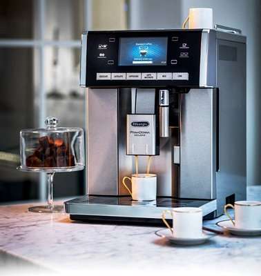 Delonghi PrimaDonna Exclusive Automatic Cappuccino Maker (Silver and Black)