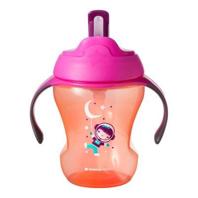 Tommee Tippee Easy Drink First Straw Transition Cup (Orange)(6 Months +)