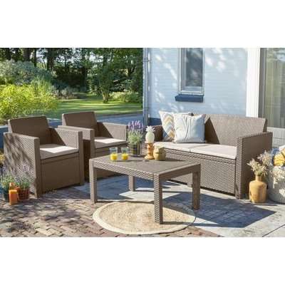 Keter Merano Lounge Set (Cappuccino)