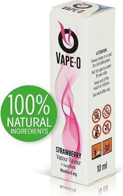 Vape-O Nicotine Refill Liquid 10ml - Strawberry Flavour 6mg