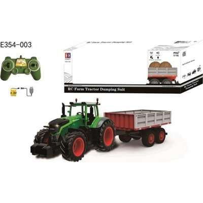 Double Eagle R/C Farm Tractor and trailer with Battery & USB Charger (1:16)