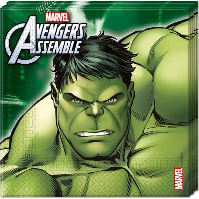 Avengers Assemble Multi Heroes 2-Ply Paper Napkins (20 Pack)