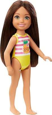 Barbie Club Chelsea Doll - Morena Piscina (Pineapple Swimsuit)