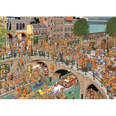 Jumbo Jan Van Haasteren King's Day Jigsaw Puzzle (1000 Pieces)