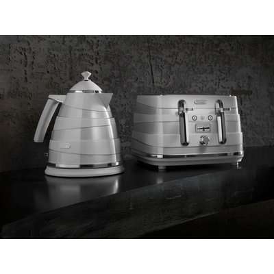 Delonghi Avvolta 1.7L Electric Kettle (Fluid White)