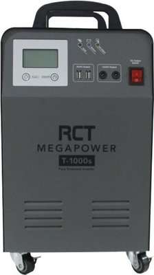 RCT Megapower 1kVA/1000W Inverter Trolley with 100Ah Battery (Black)