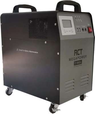 RCT Megapower 1kVA/1000W Inverter Trolley with 100Ah Battery (Black)