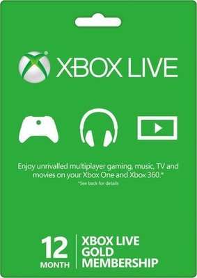 Xbox Live Gold Card (12 Month)