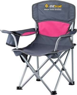 Oztrail Junior Deluxe Arm Chair (Pink)