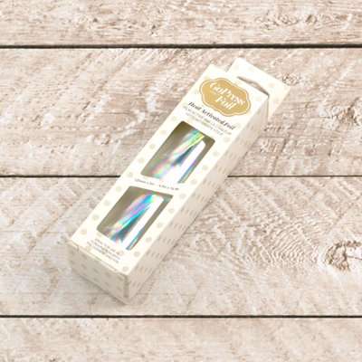 Couture Creations GoPress Heat Activate Foil (Silver with Iridescent Material Pattern)(125mm x 5m)