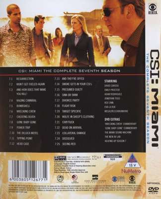 CSI: Miami - Complete Season 7 (DVD, Boxed set)