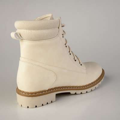 Madison Hunter Combat-style Boot (Bone)(6)