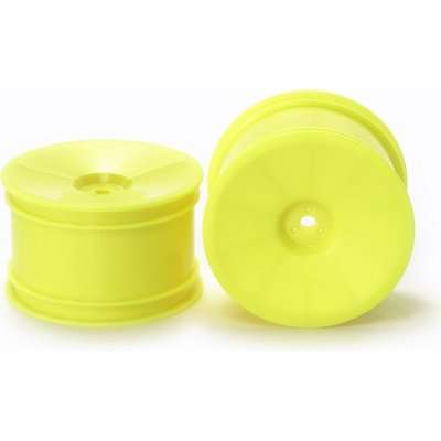 Tamiya 4WD Buggy Rear Dish Wheels - Hex Hub/Yellow