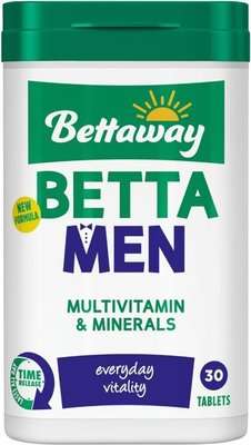 Bettaway Betta Men - Multivitamin and Mineral Time Release Tablets (30 Pack)