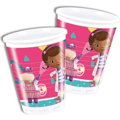 Doc McStuffins - 8 Plastic Cups (200ml)