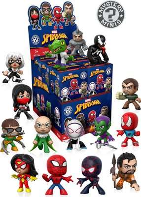 Funko Mystery Mini Box - Spider-Man Vinyl Figurines (1 Toy)(Supplied May Vary)