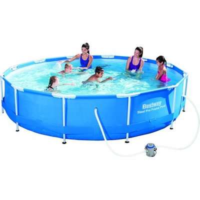 Bestway Steel Pro MAX  Frame Pool Set (Grey)(3.66m x 76cm) - Includes Pump
