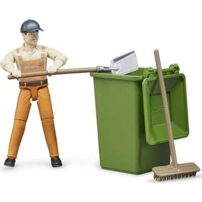 Bruder Waste Disposal Figure Set
