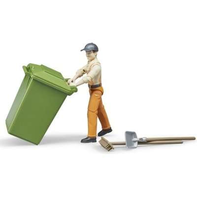 Bruder Waste Disposal Figure Set