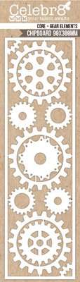 Die Cut Matt Board Lanki Card Cog Elements