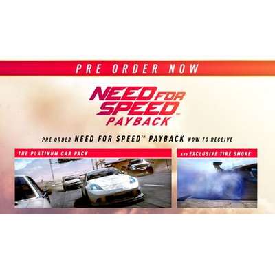 Need For Speed Payback (XBox One, Blu-ray disc)