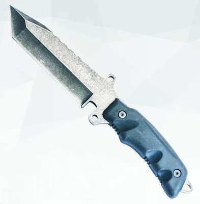 Tekut Stonewash Knife with Tanto Blade