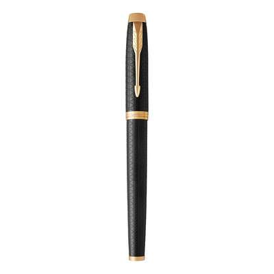 Parker IM Premium Fine Nib Rollerball Pen (Black with Gold Trim)(Black Ink) - Presented in a Gift Bo