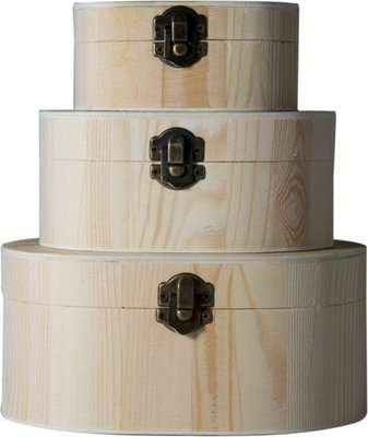Dala Crafters Wooden Jewellery Box (Oval)(11 x 7 x 5cm)