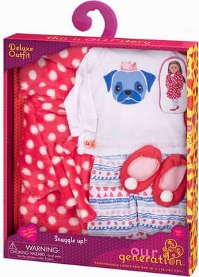 Our Generation Deluxe Pyjama Outfit- Snuggle Up!
