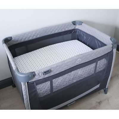 Snuggletime Stay-Safe Fitted Sheet (Standard Camp Cot)(Supplied Colour May Vary)