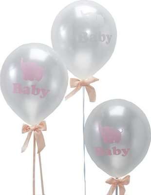 Little One - Balloons (Elephants)(Pack of 10)