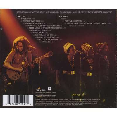 Live at the Roxy (CD)