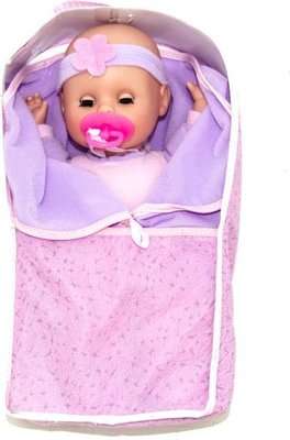 Hello Baby Darling 12" Soft Baby Doll with Blanket in Carrier (Supplied May Vary)