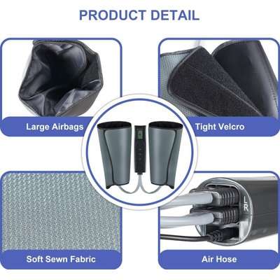 Homemark Remedy Health Air Compression Leg Massager