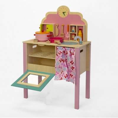 Jeronimo My Wooden Kitchen with Clock