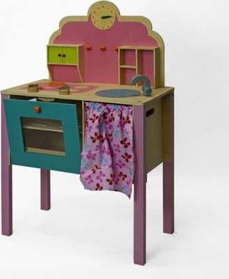 Jeronimo My Wooden Kitchen with Clock
