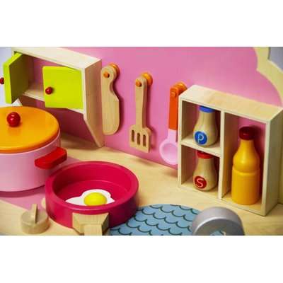 Jeronimo My Wooden Kitchen with Clock