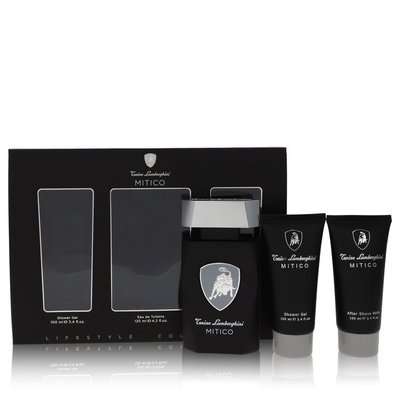 Tonino Lamborghini Lamborghini Mitico Gift Set - 4.2 oz Eau de Toilette + 3.4 oz Shower Gel + 3.4 oz
