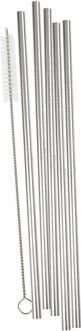 Mix It Up - Stainless Steel Straws (Silver)(5 Pack)