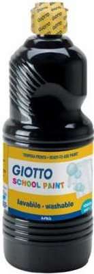 Giotto Washable Paint (1000ml)(Black)