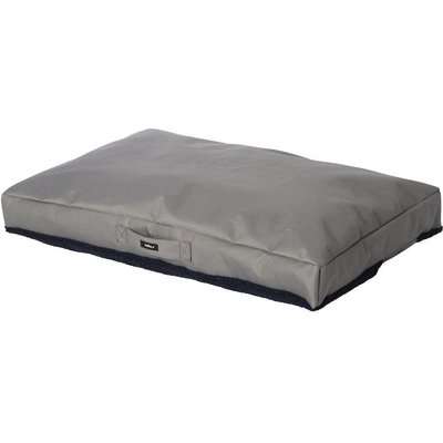 Rogz Lekka Pod Flat Rectangle Oxford Dog Bed (Grey/Navy)
