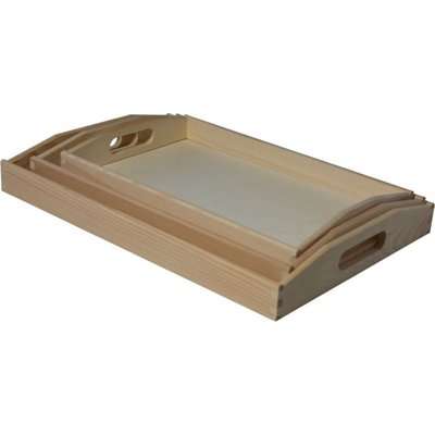 Dala Crafters Wooden Tray (38 x 25 x 5cm)