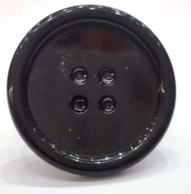 Pylones Black Button Ring