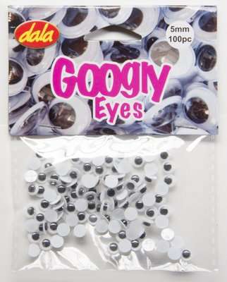 Dala Googly Eyes Basic (5mm)(Pack of 100)